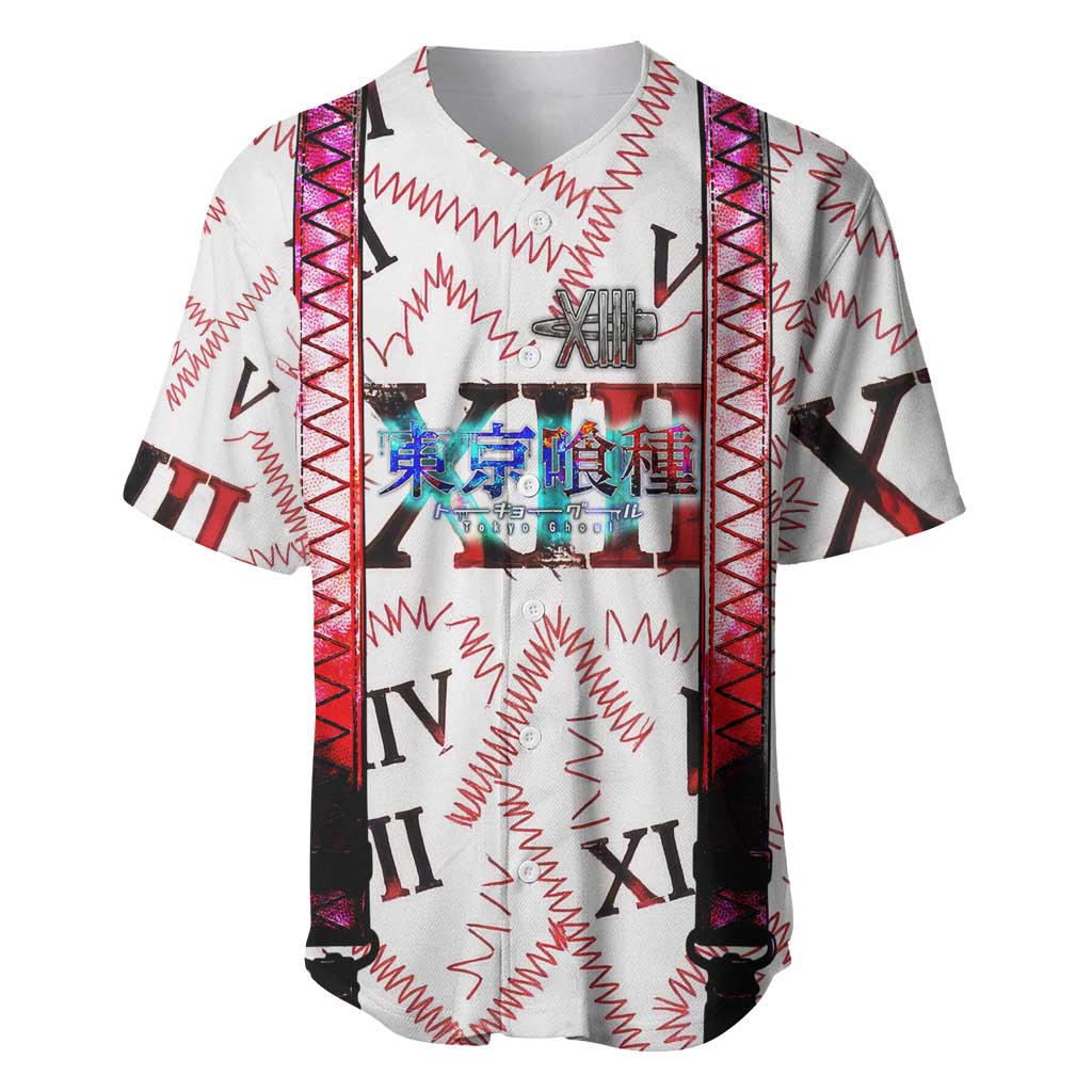 Juuzou Suzuya Tokyo Ghoul Baseball Jersey Grunge Anime Style with Roman Numeral Motif