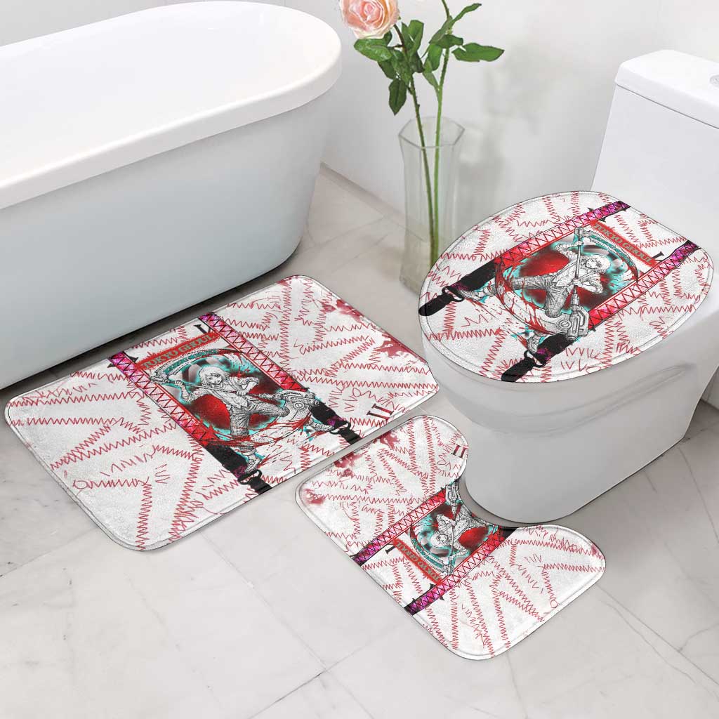Juuzou Suzuya Tokyo Ghoul Bathroom Set Grunge Anime Style with Roman Numeral Motif
