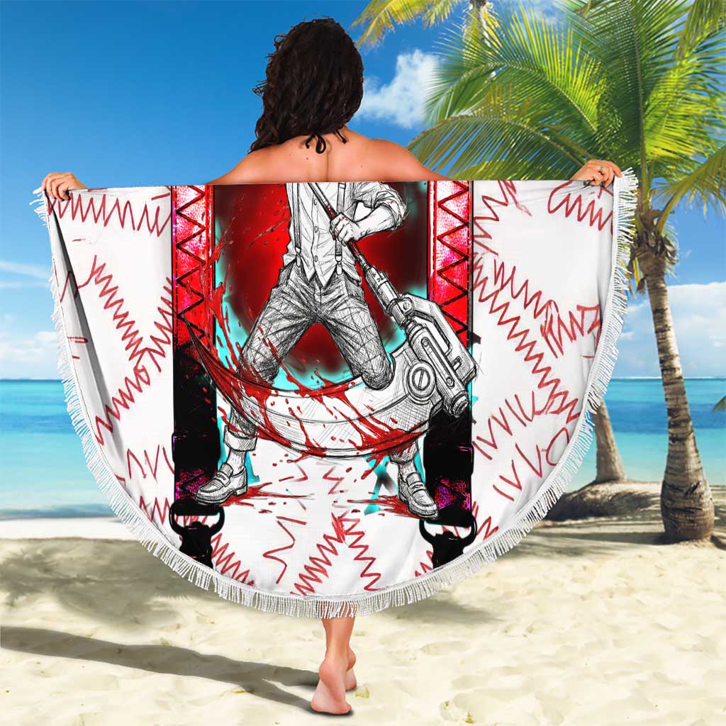 Juuzou Suzuya Tokyo Ghoul Beach Blanket Grunge Anime Style with Roman Numeral Motif