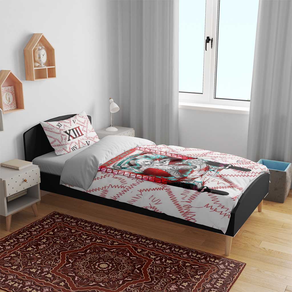 Juuzou Suzuya Tokyo Ghoul Bedding Set Grunge Anime Style with Roman Numeral Motif