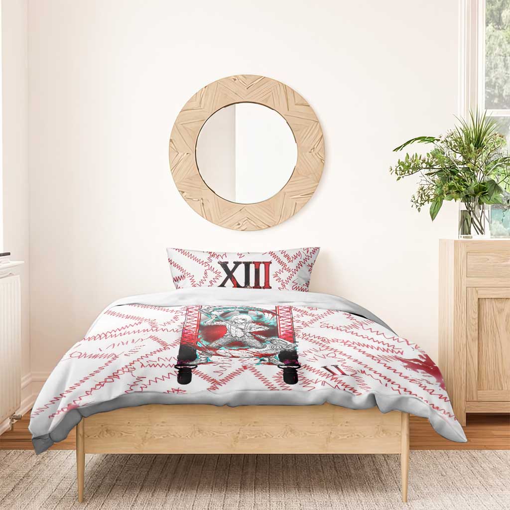 Juuzou Suzuya Tokyo Ghoul Bedding Set Grunge Anime Style with Roman Numeral Motif