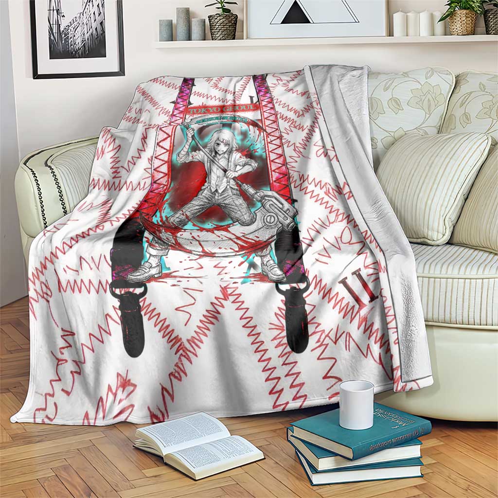 Juuzou Suzuya Tokyo Ghoul Blanket Grunge Anime Style with Roman Numeral Motif