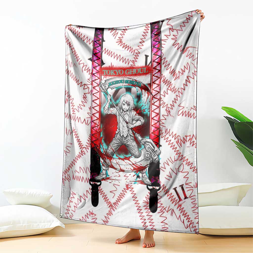 Juuzou Suzuya Tokyo Ghoul Blanket Grunge Anime Style with Roman Numeral Motif