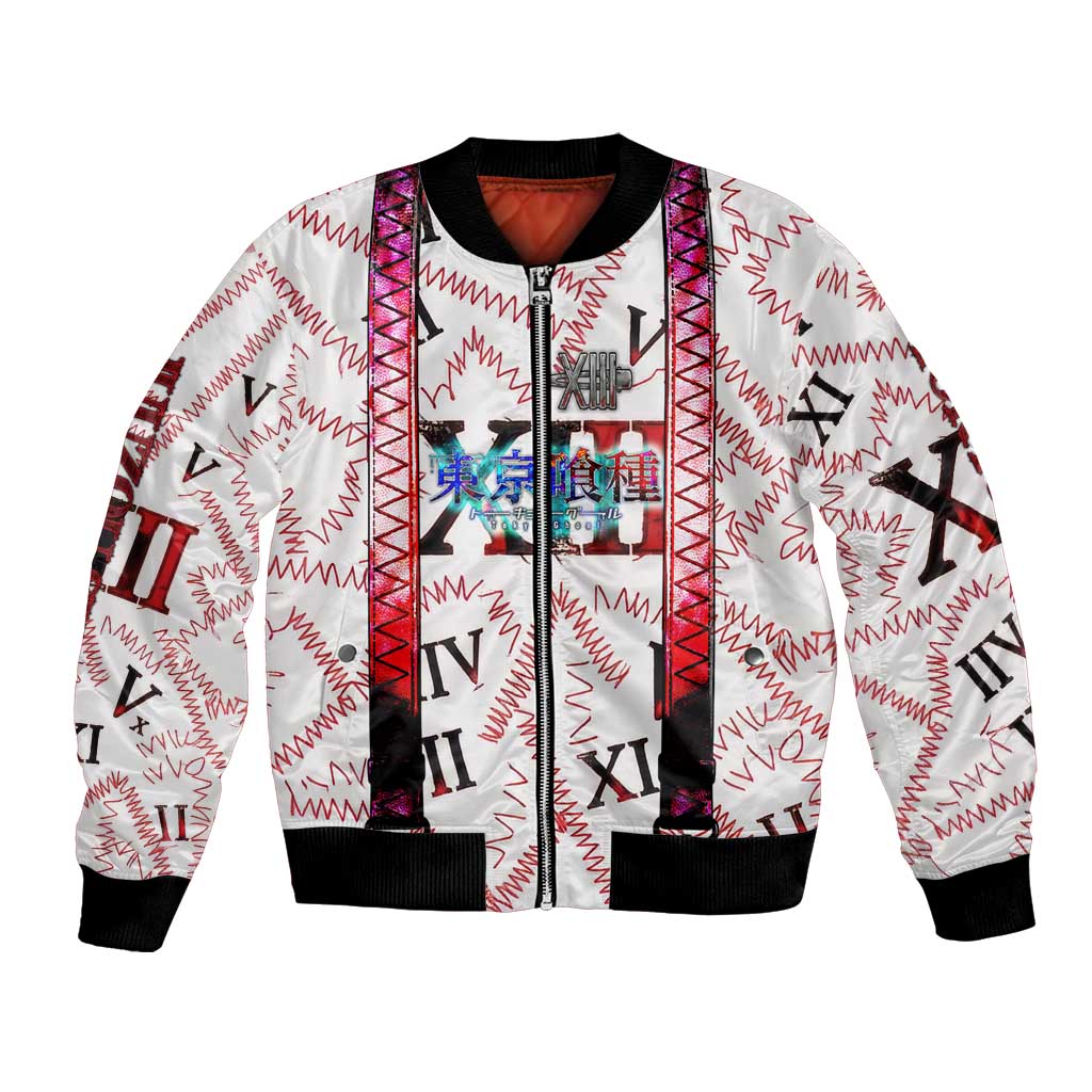 Juuzou Suzuya Tokyo Ghoul Bomber Jacket Grunge Anime Style with Roman Numeral Motif