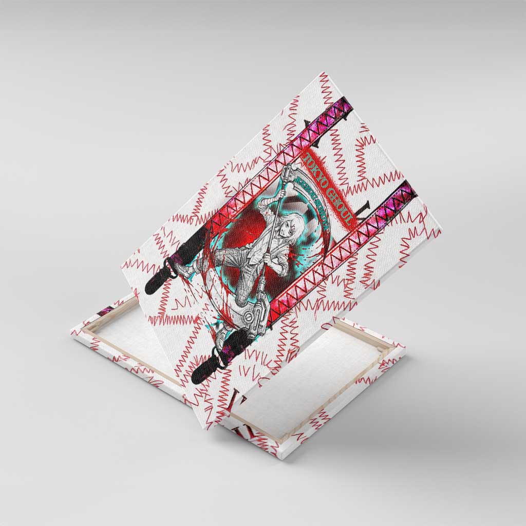 Juuzou Suzuya Tokyo Ghoul Canvas Wall Art Grunge Anime Style with Roman Numeral Motif