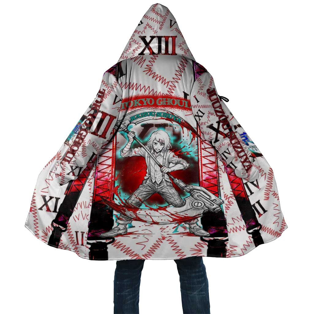 Juuzou Suzuya Tokyo Ghoul Cloak Grunge Anime Style with Roman Numeral Motif