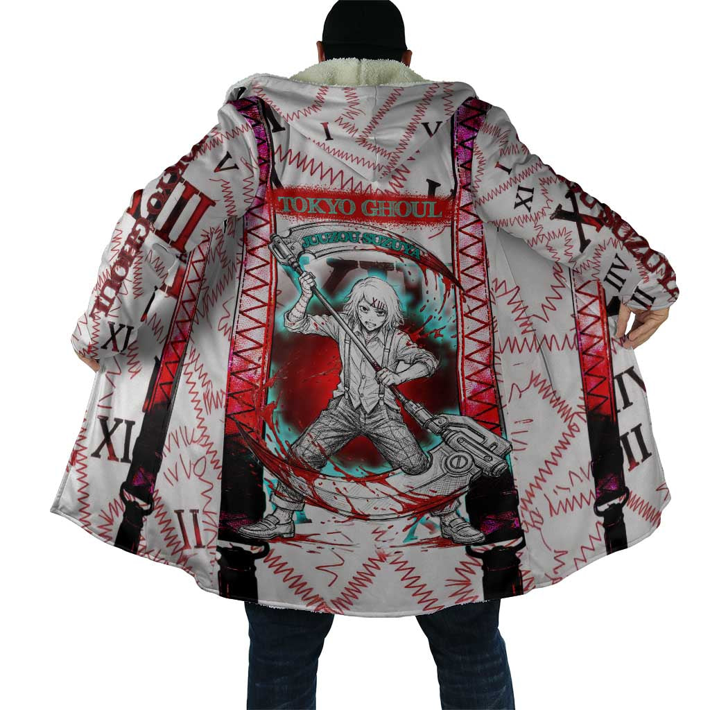 Juuzou Suzuya Tokyo Ghoul Cloak Grunge Anime Style with Roman Numeral Motif