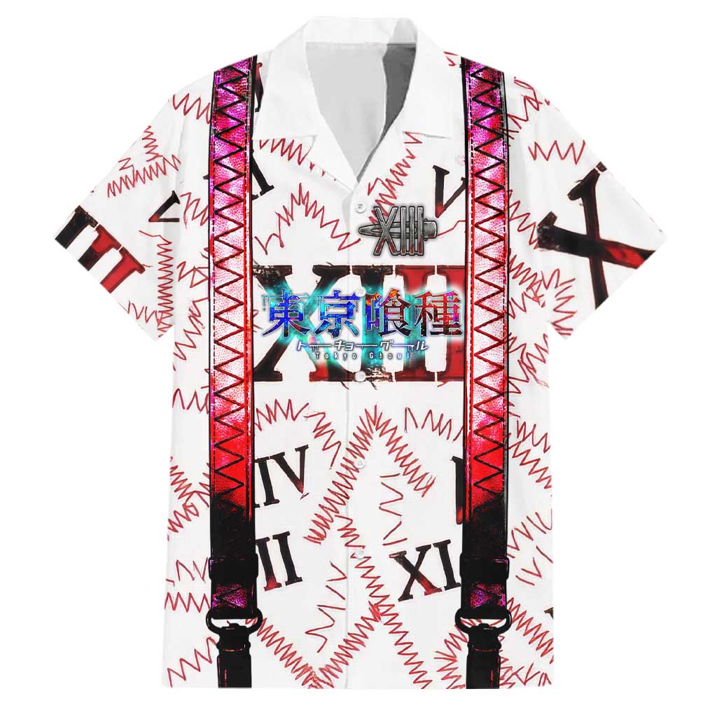 Juuzou Suzuya Tokyo Ghoul Family Matching Mermaid Dress and Hawaiian Shirt Grunge Anime Style with Roman Numeral Motif