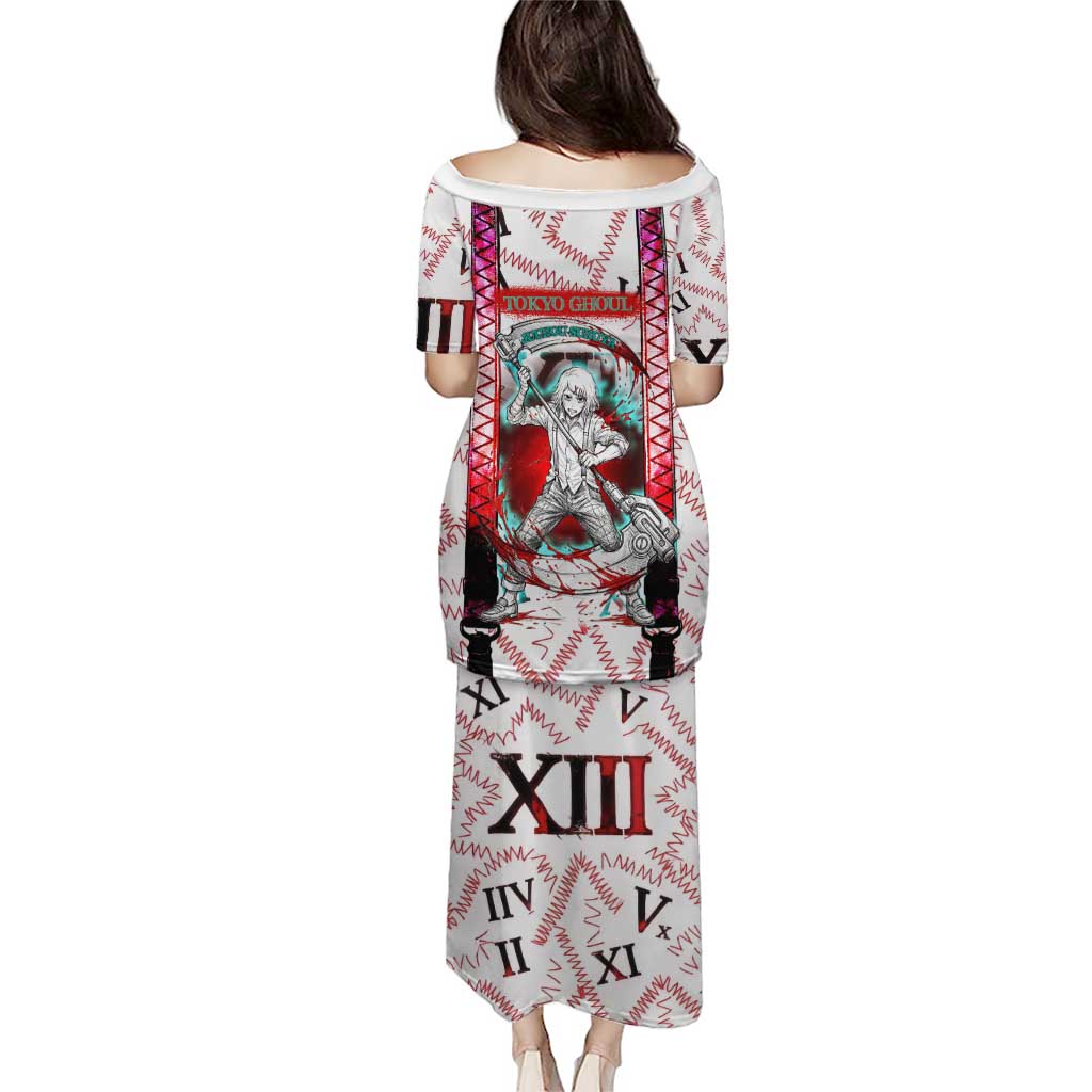 Juuzou Suzuya Tokyo Ghoul Family Matching Puletasi and Hawaiian Shirt Grunge Anime Style with Roman Numeral Motif