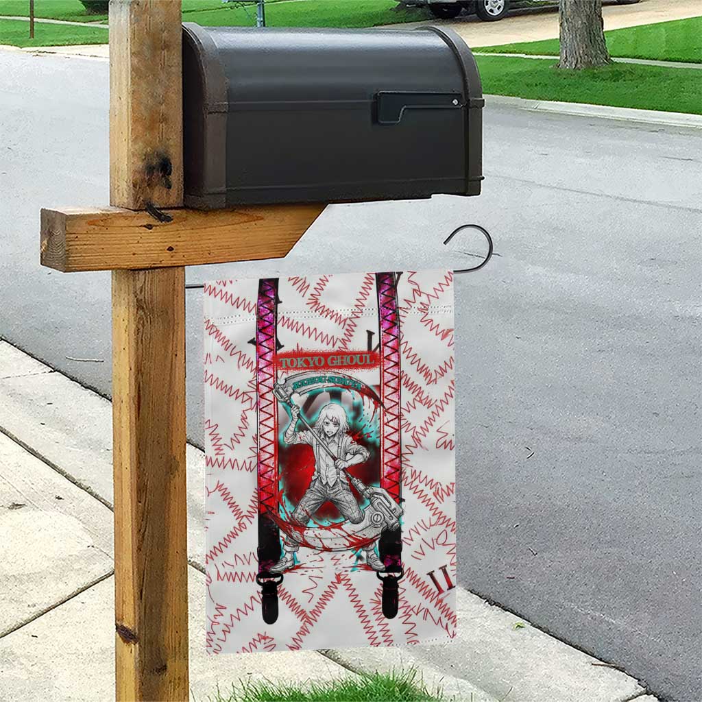 Juuzou Suzuya Tokyo Ghoul Garden Flag Grunge Anime Style with Roman Numeral Motif