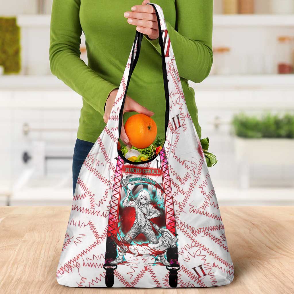 Juuzou Suzuya Tokyo Ghoul Grocery Bag Grunge Anime Style with Roman Numeral Motif