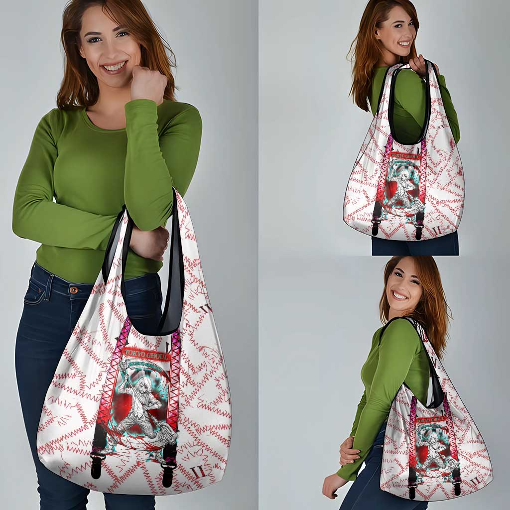 Juuzou Suzuya Tokyo Ghoul Grocery Bag Grunge Anime Style with Roman Numeral Motif