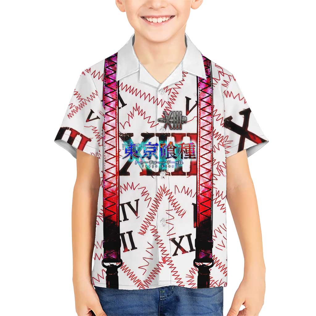 Juuzou Suzuya Tokyo Ghoul Hawaiian Shirt Grunge Anime Style with Roman Numeral Motif