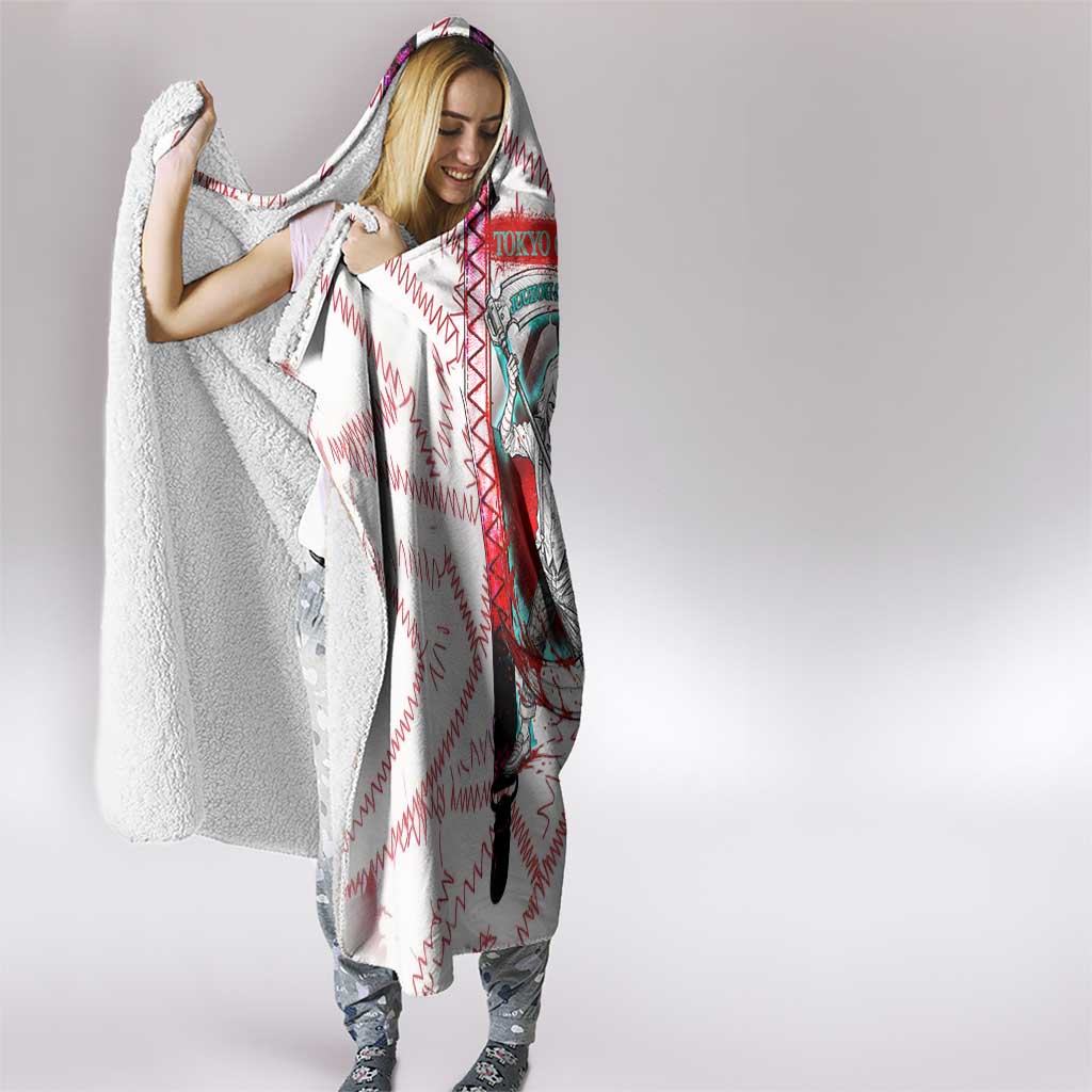 Juuzou Suzuya Tokyo Ghoul Hooded Blanket Grunge Anime Style with Roman Numeral Motif