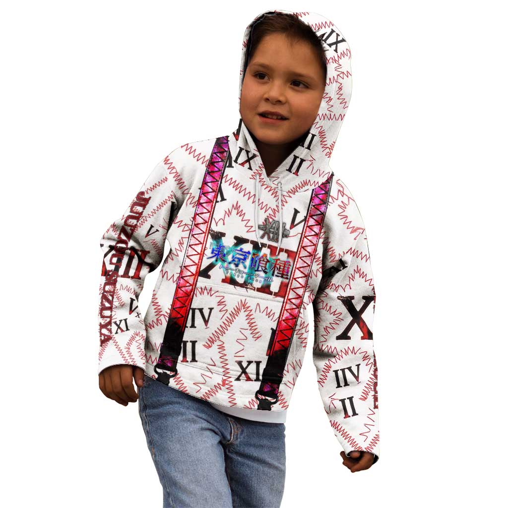 Juuzou Suzuya Tokyo Ghoul Kid Hoodie Grunge Anime Style with Roman Numeral Motif