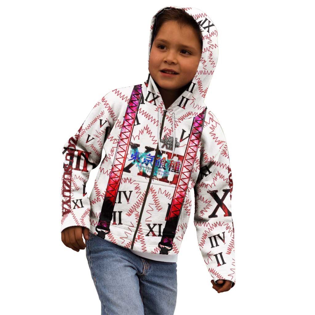 Juuzou Suzuya Tokyo Ghoul Kid Hoodie Grunge Anime Style with Roman Numeral Motif