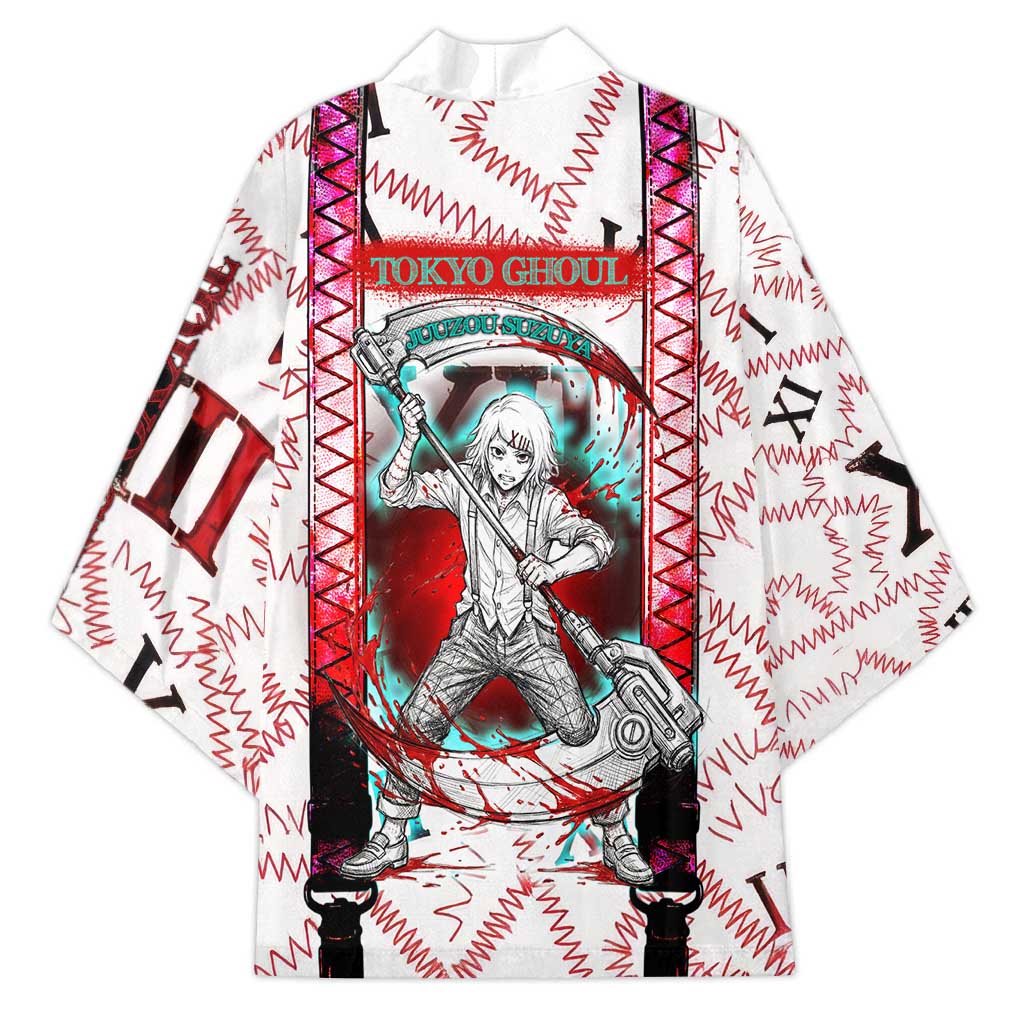 Juuzou Suzuya Tokyo Ghoul Kimono Grunge Anime Style with Roman Numeral Motif