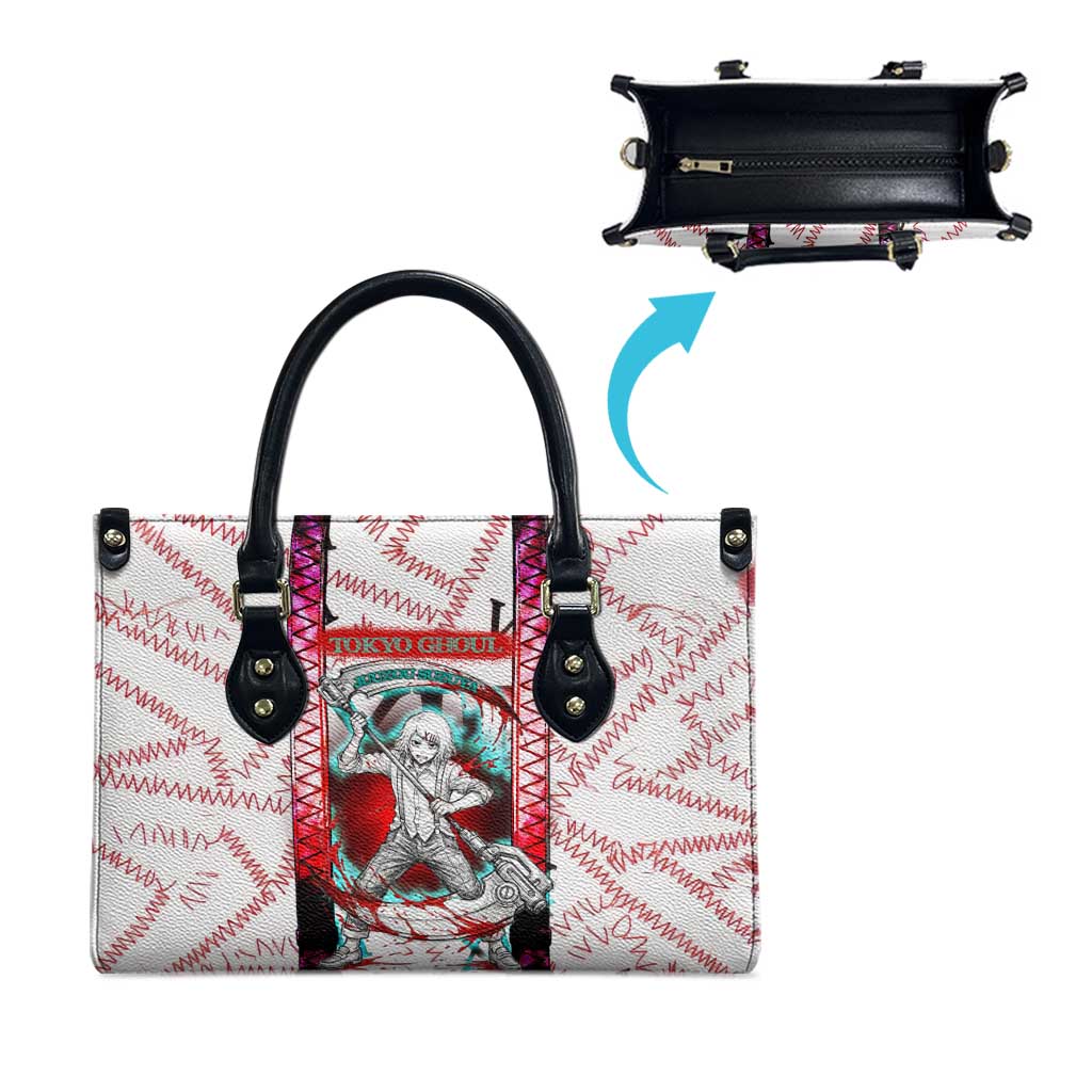 Juuzou Suzuya Tokyo Ghoul Leather Bag Grunge Anime Style with Roman Numeral Motif