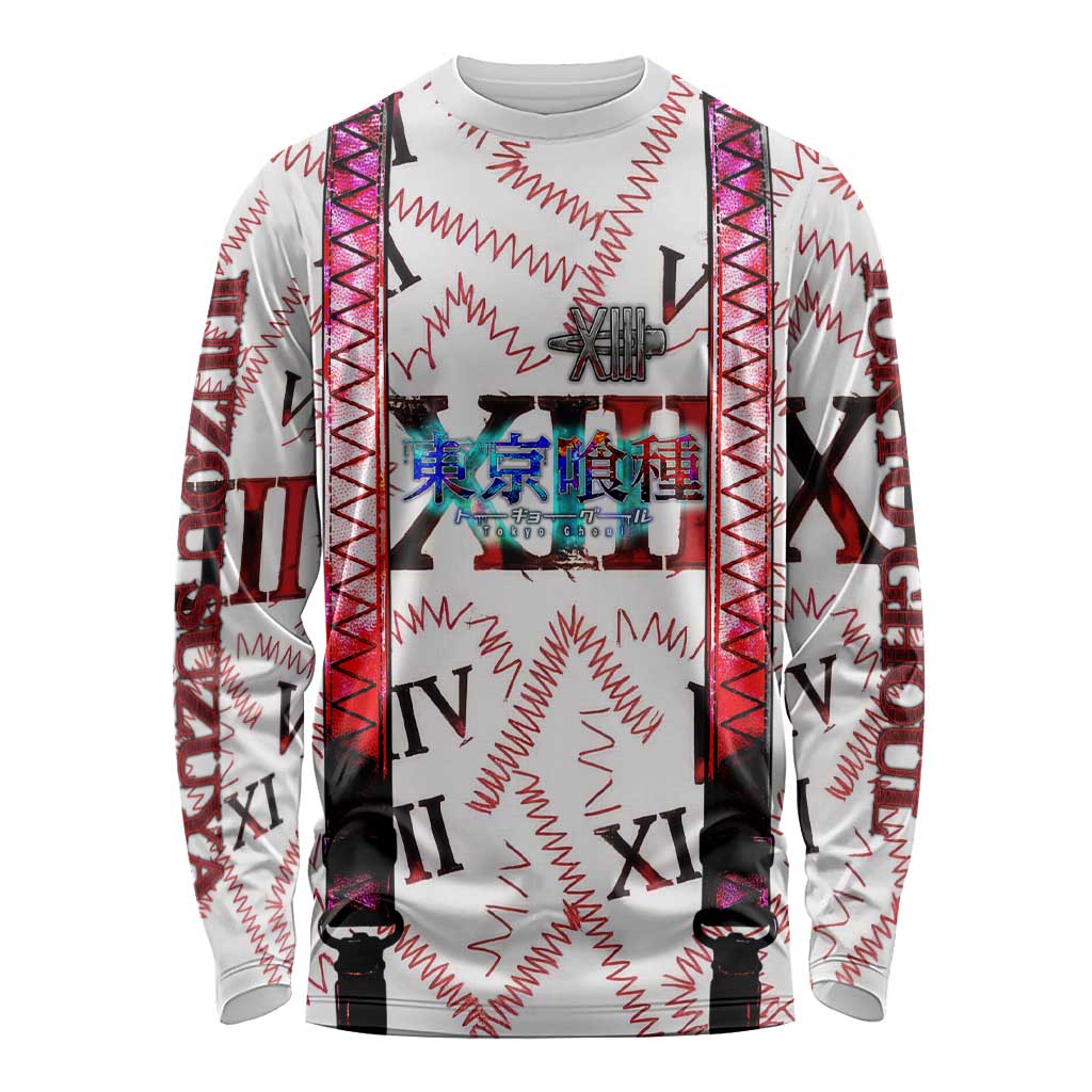 Juuzou Suzuya Tokyo Ghoul Long Sleeve Shirt Grunge Anime Style with Roman Numeral Motif