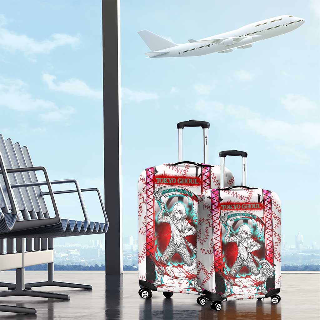 Juuzou Suzuya Tokyo Ghoul Luggage Cover Grunge Anime Style with Roman Numeral Motif