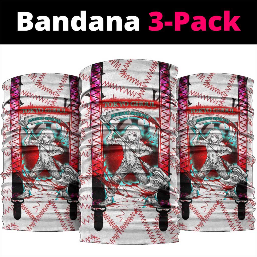 Juuzou Suzuya Tokyo Ghoul Neck Gaiter Grunge Anime Style with Roman Numeral Motif