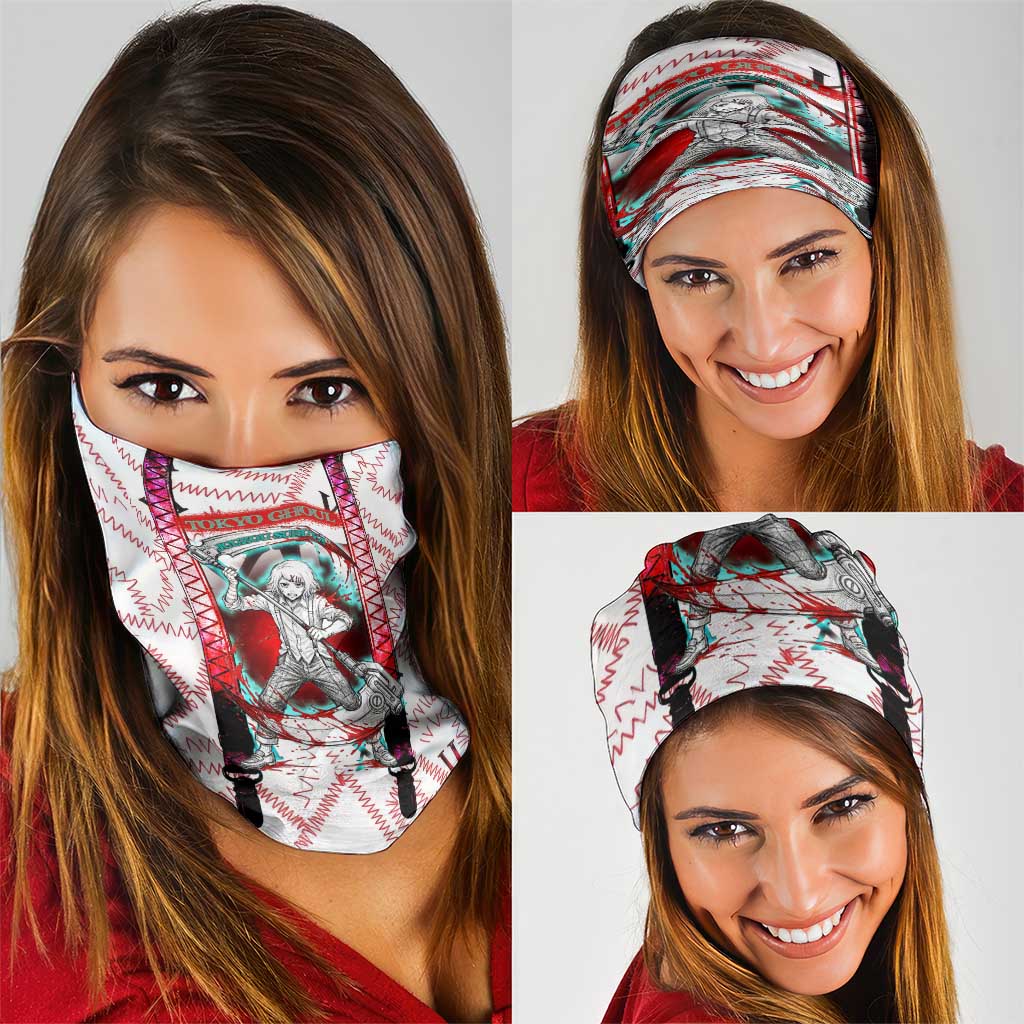 Juuzou Suzuya Tokyo Ghoul Neck Gaiter Grunge Anime Style with Roman Numeral Motif