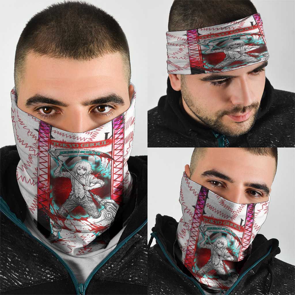 Juuzou Suzuya Tokyo Ghoul Neck Gaiter Grunge Anime Style with Roman Numeral Motif