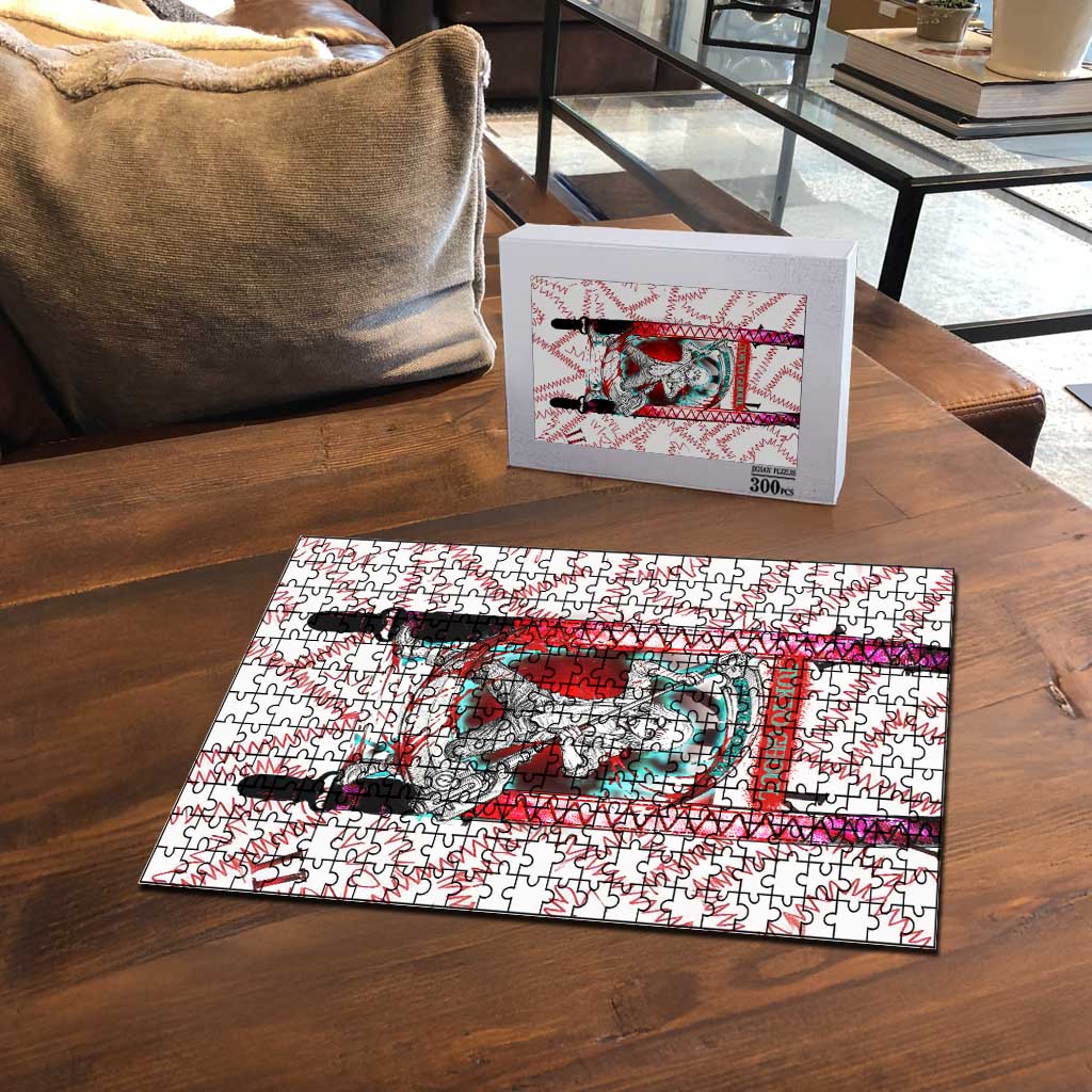Juuzou Suzuya Tokyo Ghoul Puzzle Grunge Anime Style with Roman Numeral Motif