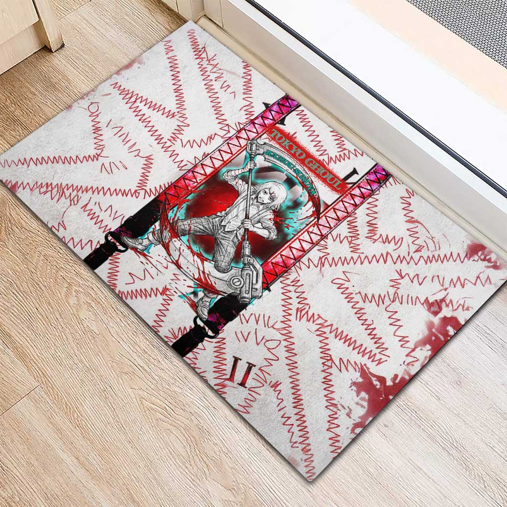 Juuzou Suzuya Tokyo Ghoul Rubber Doormat Grunge Anime Style with Roman Numeral Motif