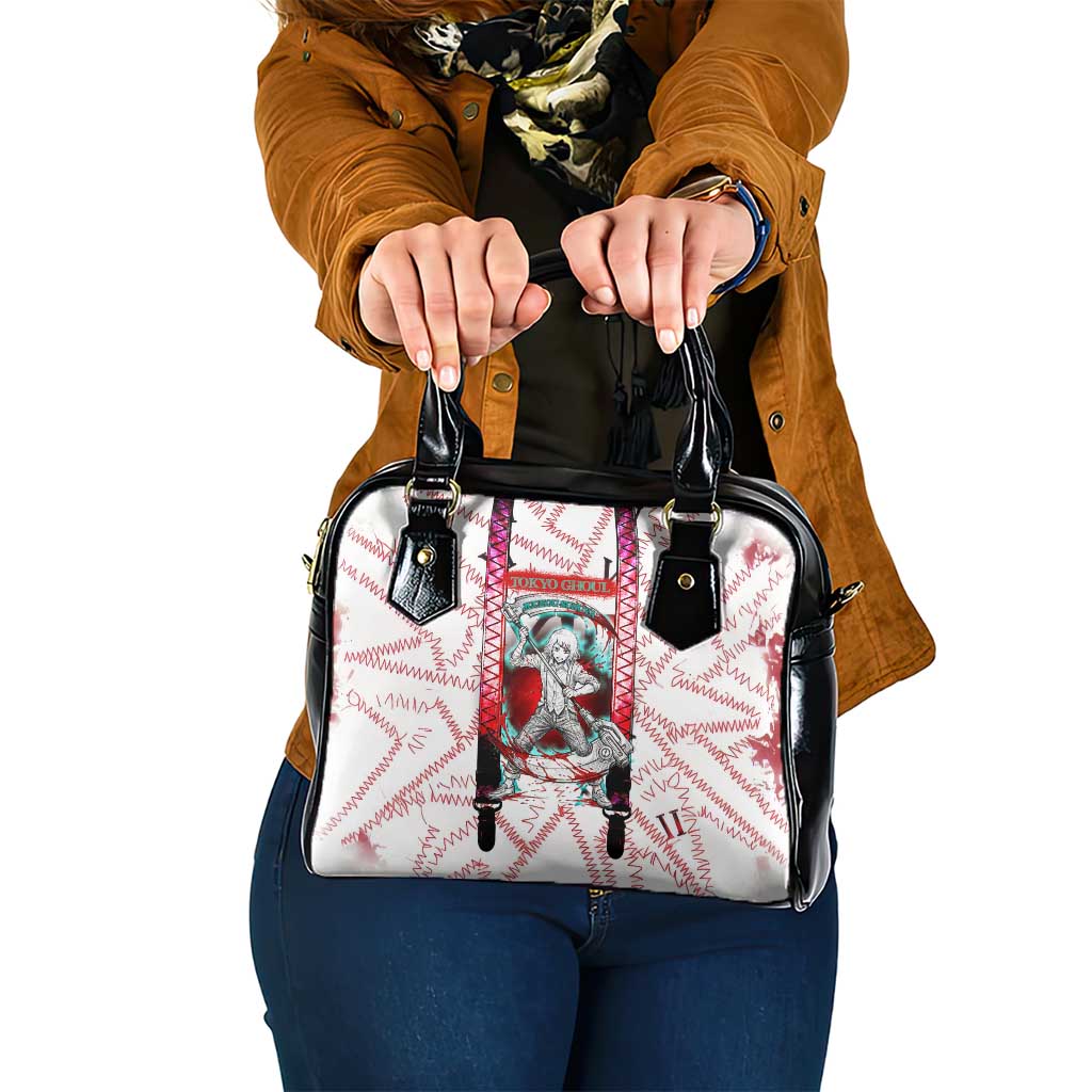 Juuzou Suzuya Tokyo Ghoul Shoulder Handbag Grunge Anime Style with Roman Numeral Motif