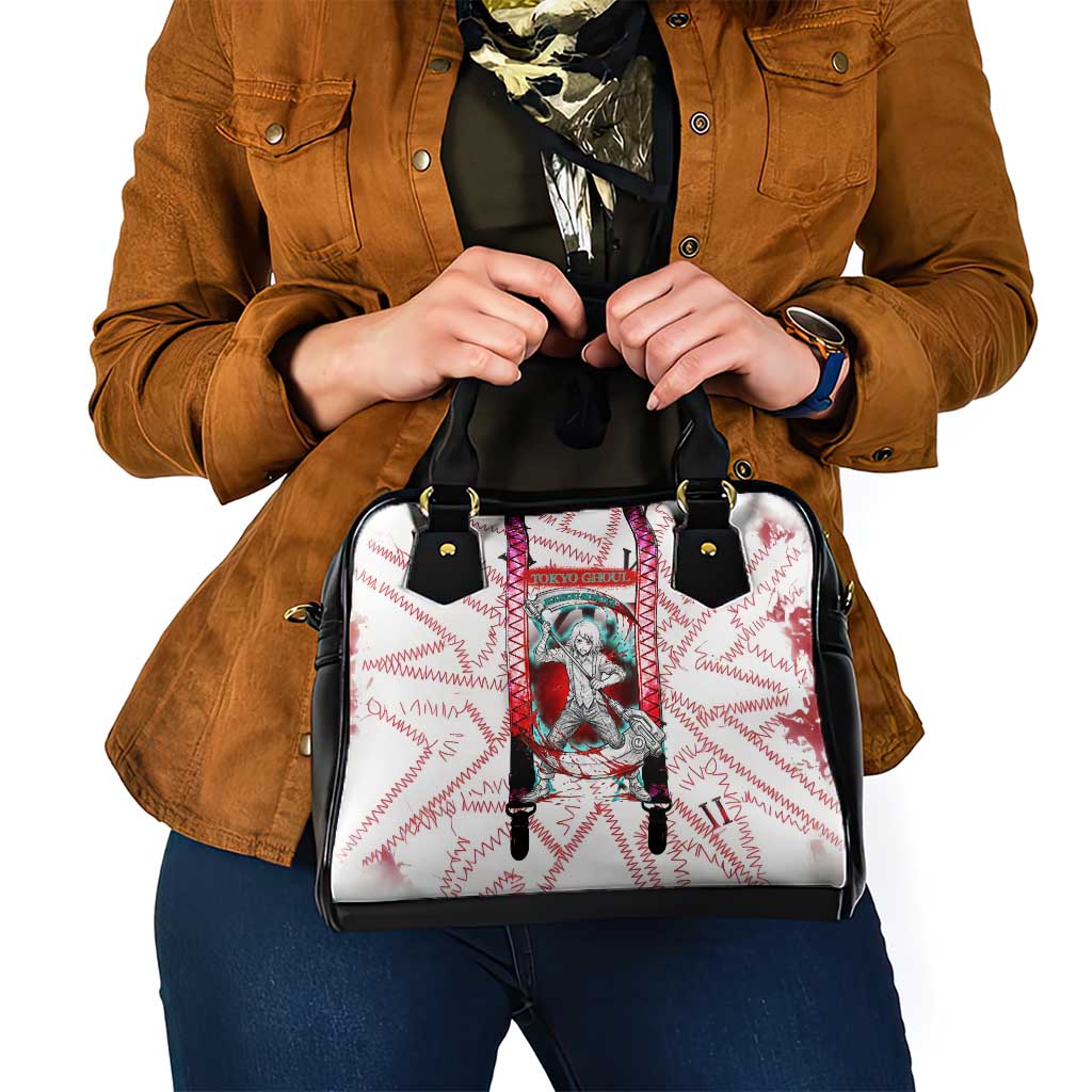 Juuzou Suzuya Tokyo Ghoul Shoulder Handbag Grunge Anime Style with Roman Numeral Motif