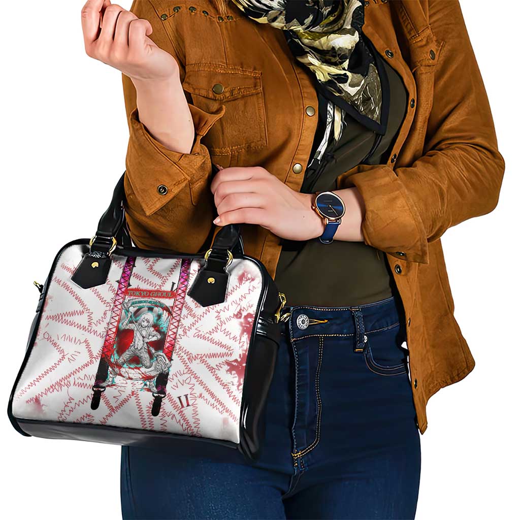 Juuzou Suzuya Tokyo Ghoul Shoulder Handbag Grunge Anime Style with Roman Numeral Motif
