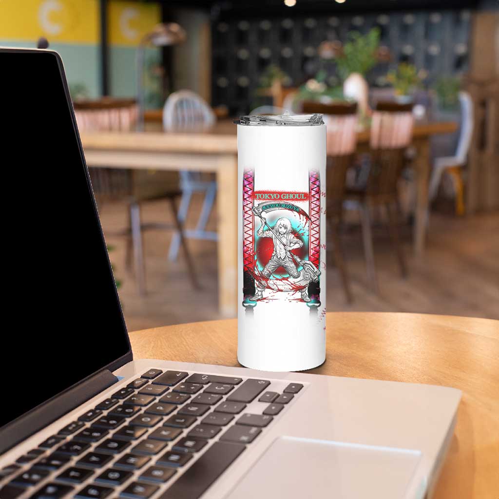 Juuzou Suzuya Tokyo Ghoul Skinny Tumbler Grunge Anime Style with Roman Numeral Motif