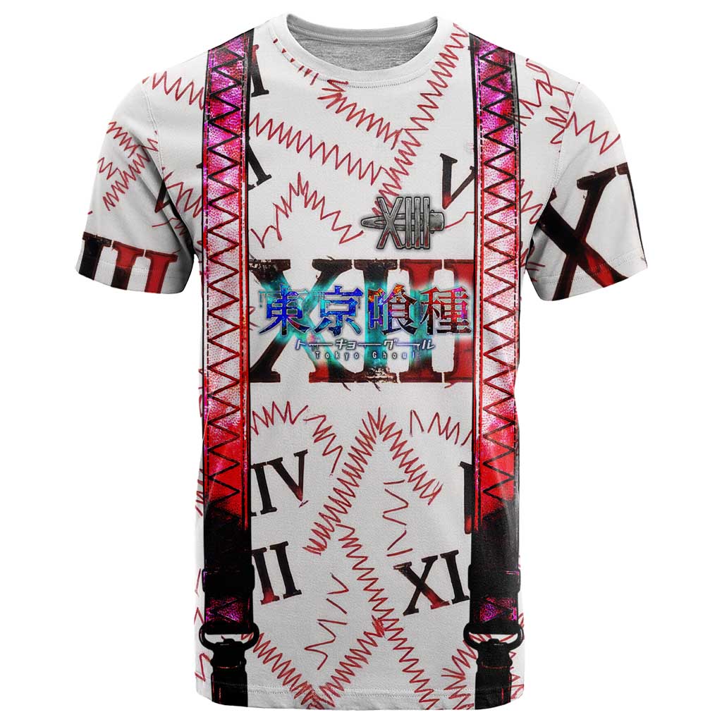 Juuzou Suzuya Tokyo Ghoul T Shirt Grunge Anime Style with Roman Numeral Motif