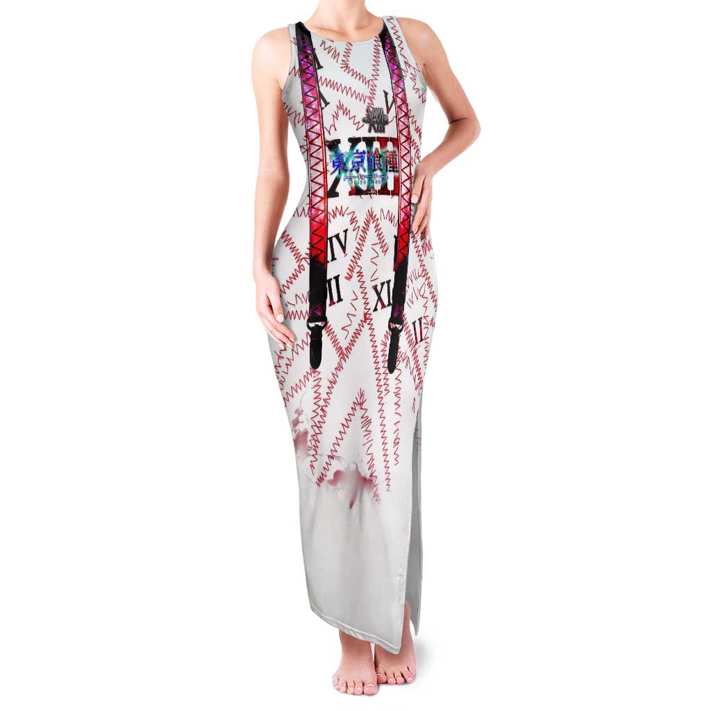 Juuzou Suzuya Tokyo Ghoul Tank Maxi Dress Grunge Anime Style with Roman Numeral Motif