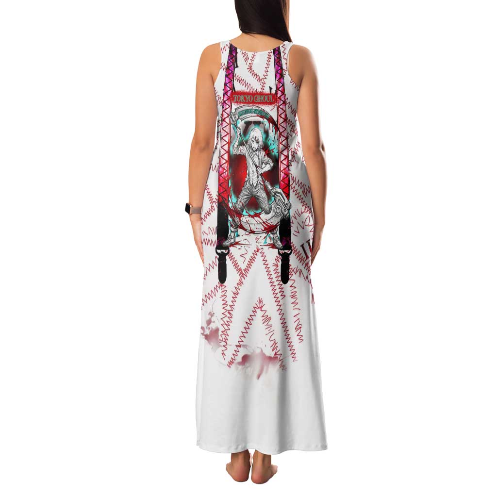 Juuzou Suzuya Tokyo Ghoul Tank Maxi Dress Grunge Anime Style with Roman Numeral Motif