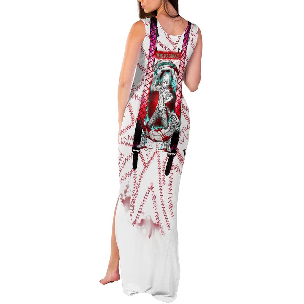 Juuzou Suzuya Tokyo Ghoul Tank Maxi Dress Grunge Anime Style with Roman Numeral Motif