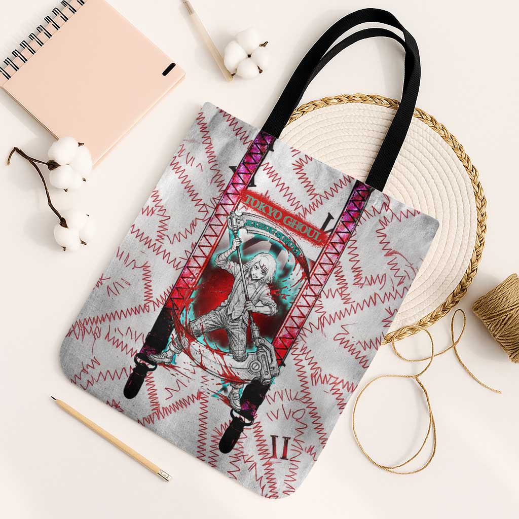 Juuzou Suzuya Tokyo Ghoul Tote Bag Grunge Anime Style with Roman Numeral Motif