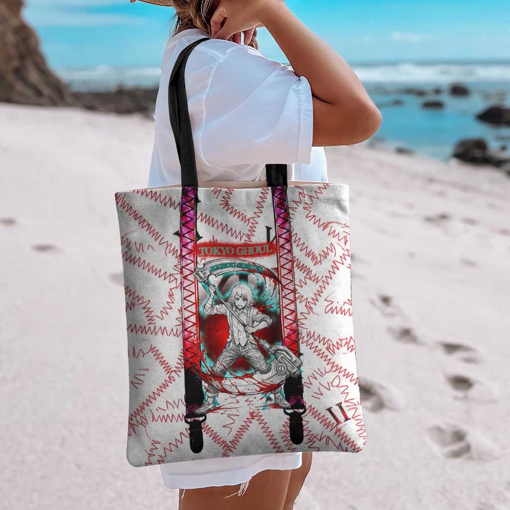 Juuzou Suzuya Tokyo Ghoul Tote Bag Grunge Anime Style with Roman Numeral Motif