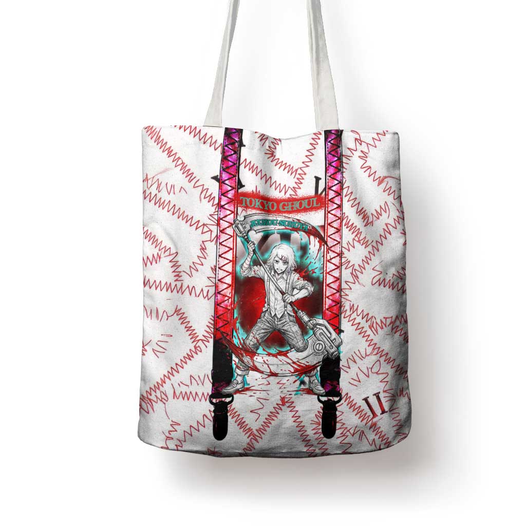 Juuzou Suzuya Tokyo Ghoul Tote Bag Grunge Anime Style with Roman Numeral Motif