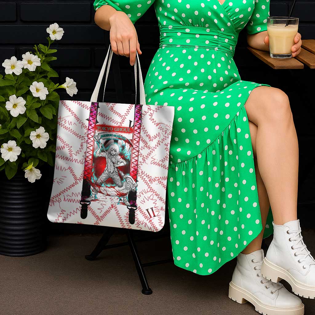 Juuzou Suzuya Tokyo Ghoul Tote Bag Grunge Anime Style with Roman Numeral Motif