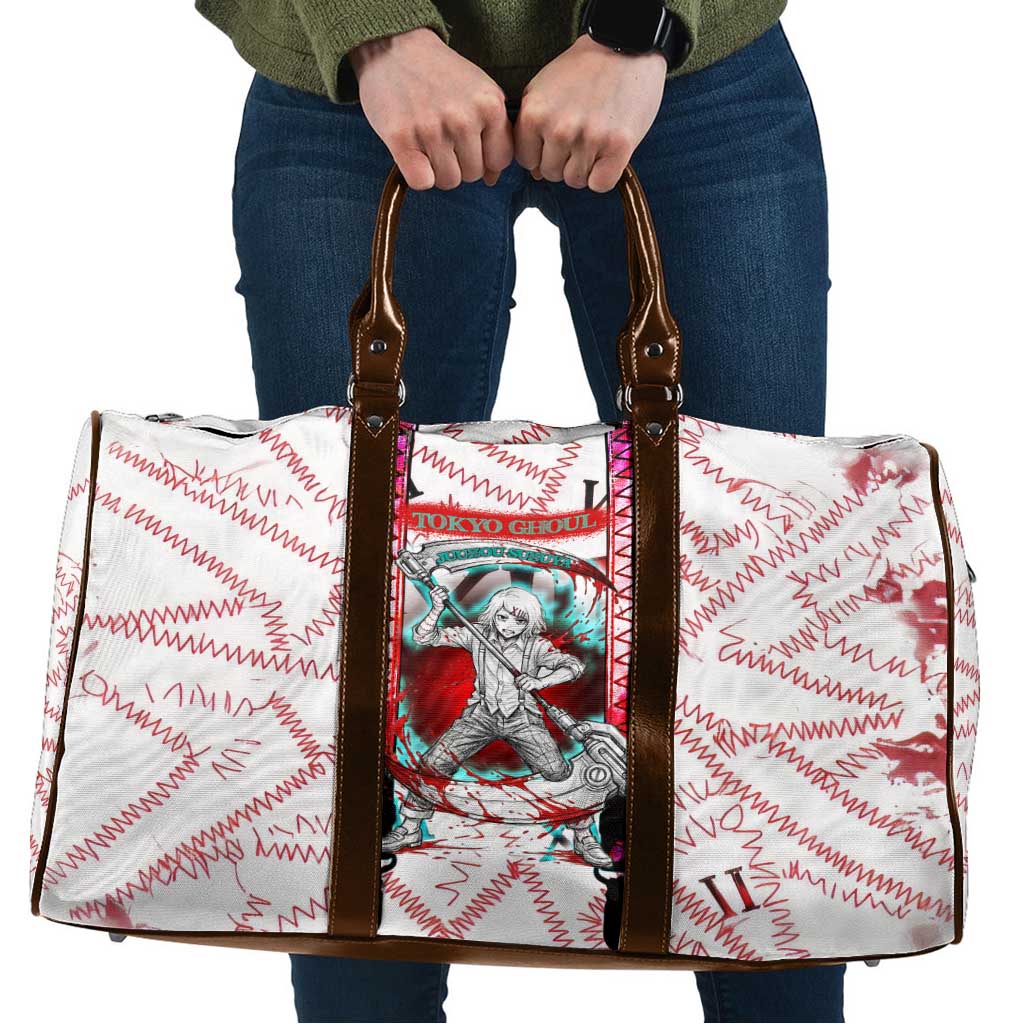 Juuzou Suzuya Tokyo Ghoul Travel Bag Grunge Anime Style with Roman Numeral Motif