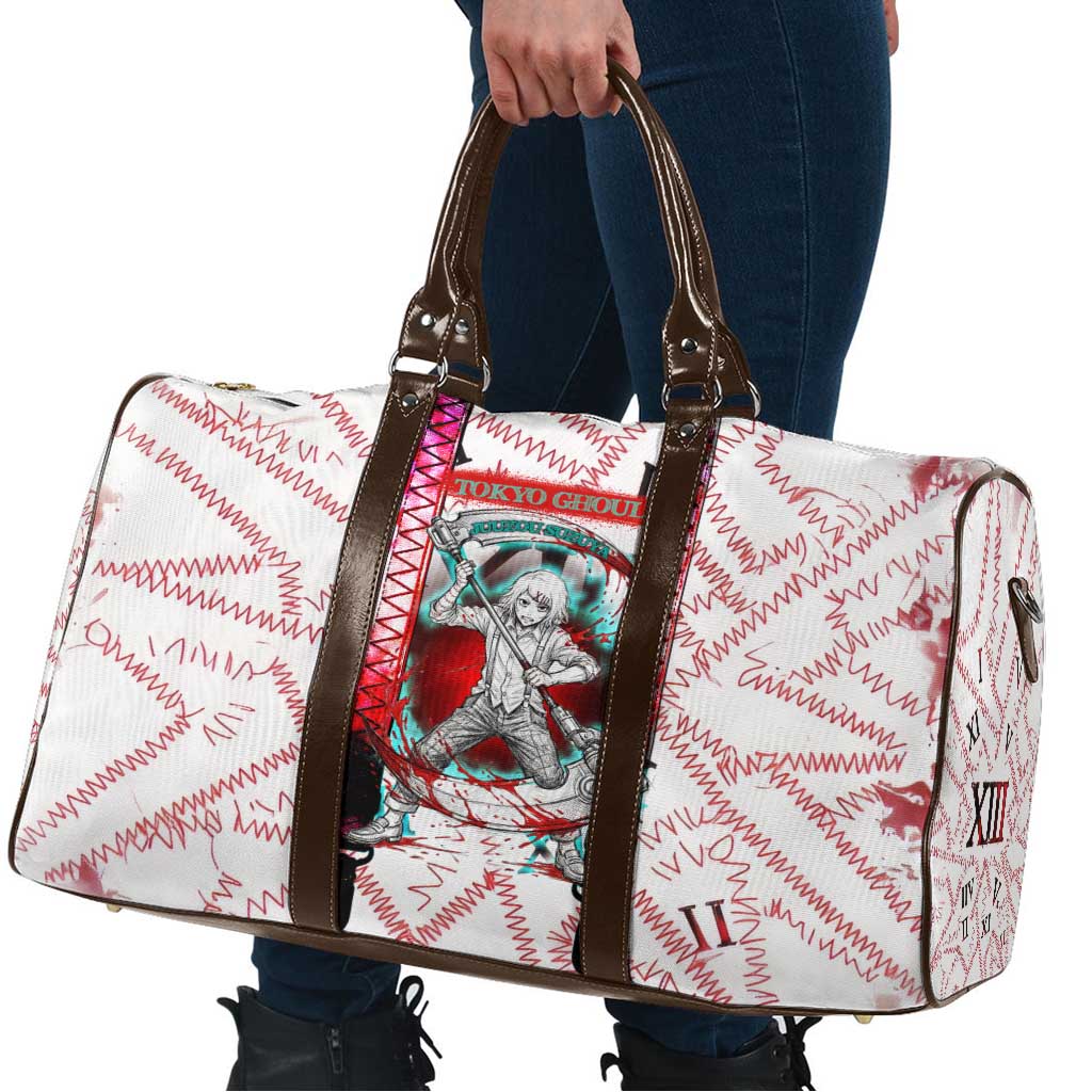 Juuzou Suzuya Tokyo Ghoul Travel Bag Grunge Anime Style with Roman Numeral Motif