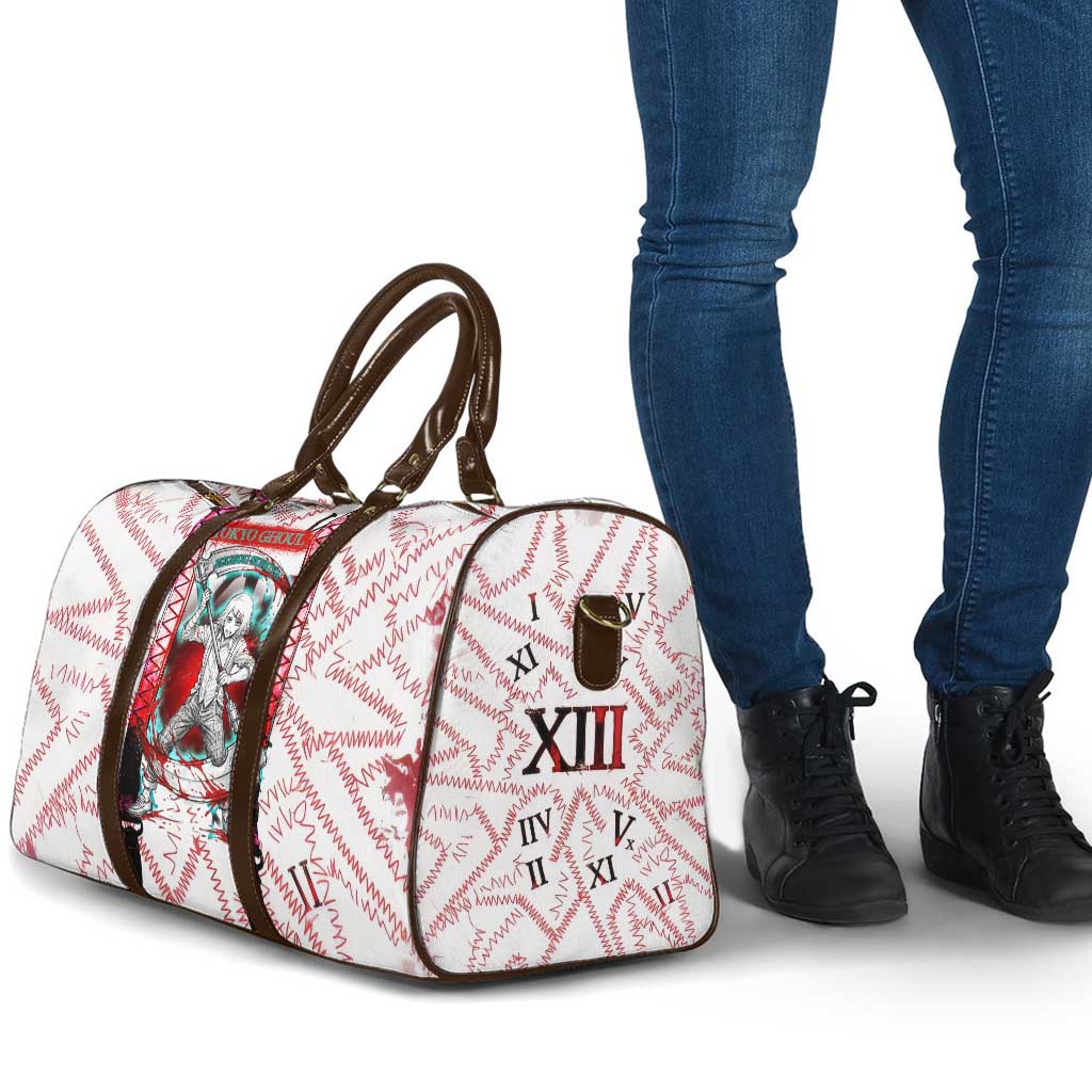 Juuzou Suzuya Tokyo Ghoul Travel Bag Grunge Anime Style with Roman Numeral Motif