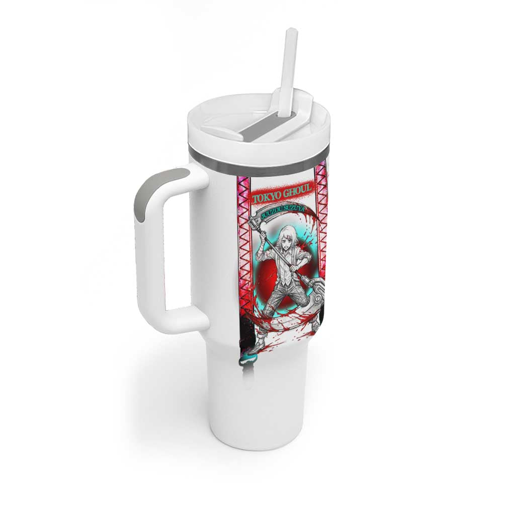 Juuzou Suzuya Tokyo Ghoul Tumbler With Handle Grunge Anime Style with Roman Numeral Motif