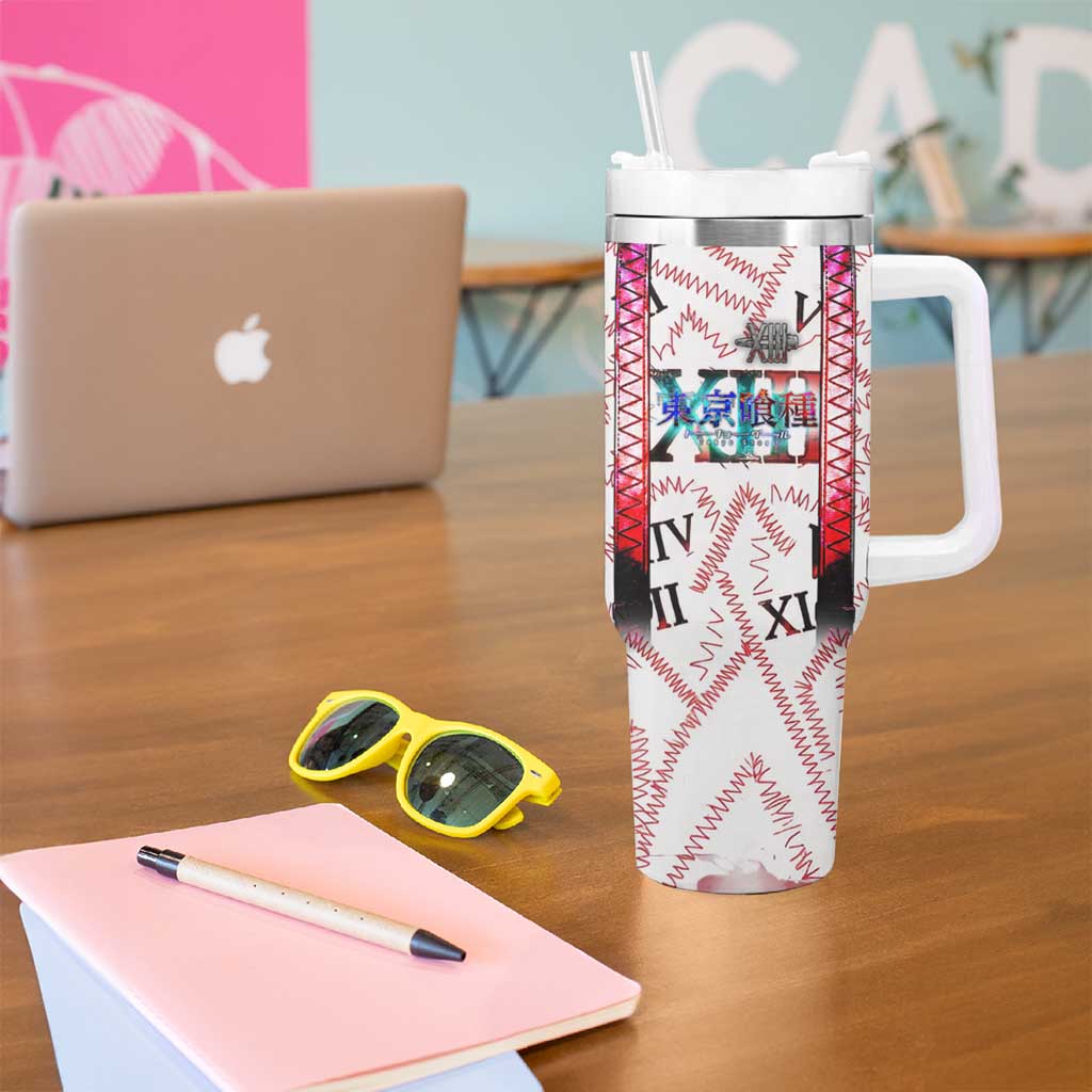 Juuzou Suzuya Tokyo Ghoul Tumbler With Handle Grunge Anime Style with Roman Numeral Motif
