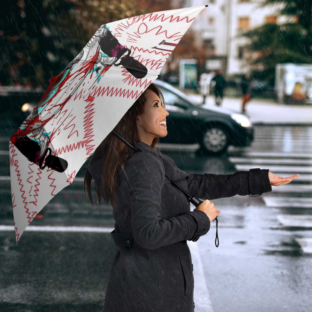 Juuzou Suzuya Tokyo Ghoul Umbrella Grunge Anime Style with Roman Numeral Motif