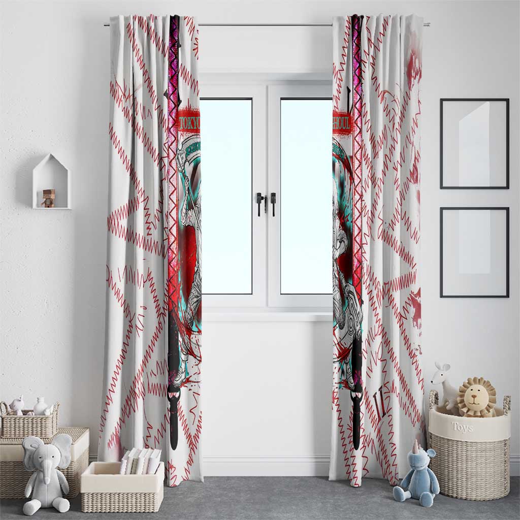 Juuzou Suzuya Tokyo Ghoul Window Curtain Grunge Anime Style with Roman Numeral Motif
