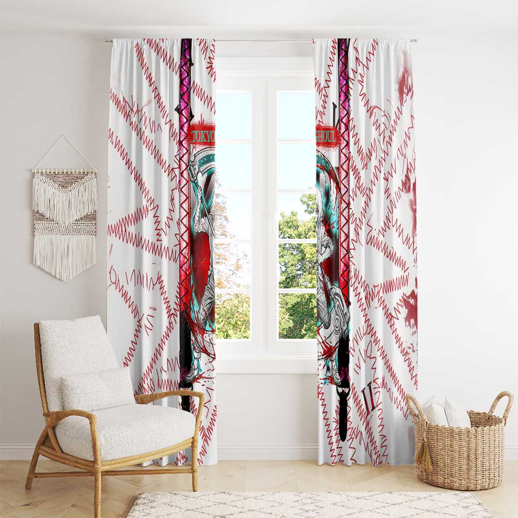Juuzou Suzuya Tokyo Ghoul Window Curtain Grunge Anime Style with Roman Numeral Motif