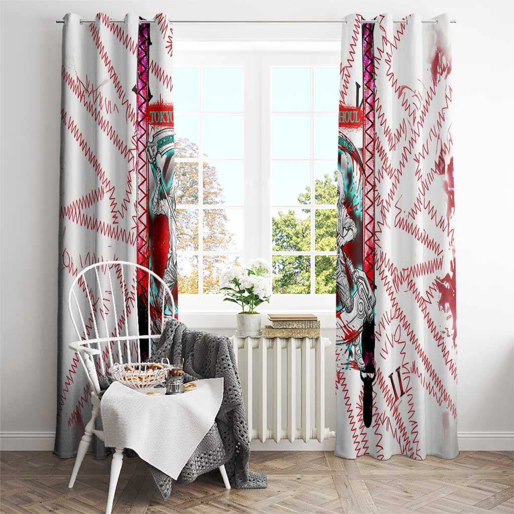 Juuzou Suzuya Tokyo Ghoul Window Curtain Grunge Anime Style with Roman Numeral Motif